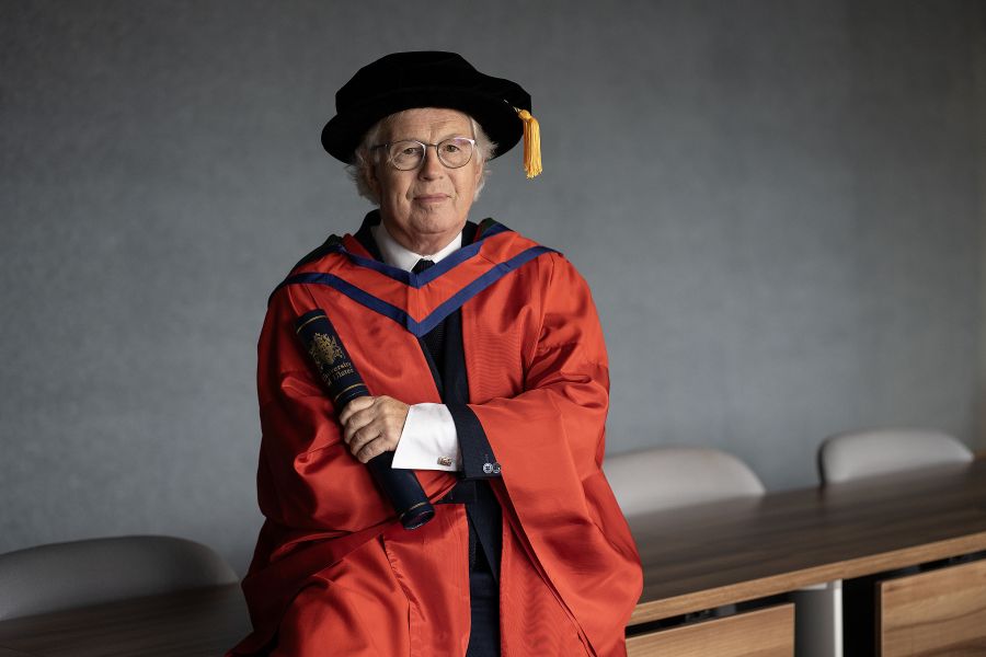 Veteran Broadcaster Dr Eamonn Mallie receives Ulster University Honorary Doctorate  image