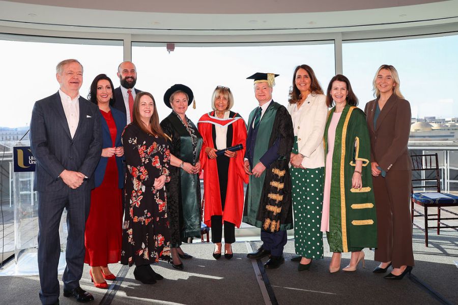 US founder of Washington Ireland Programme Carol Wheeler receives honorary doctorate from Ulster University in Washington DC  image