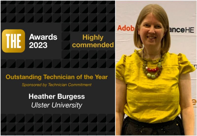 Ulster University Technician Heather Burgess Highly Commended in THE Awards image