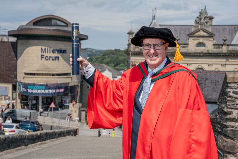 Health service leader Neil Guckian OBE honoured by Ulster University   image