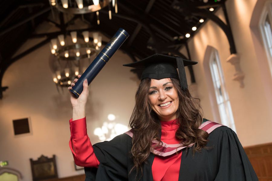 Mature student confronts fears to graduate with Masters in Law image