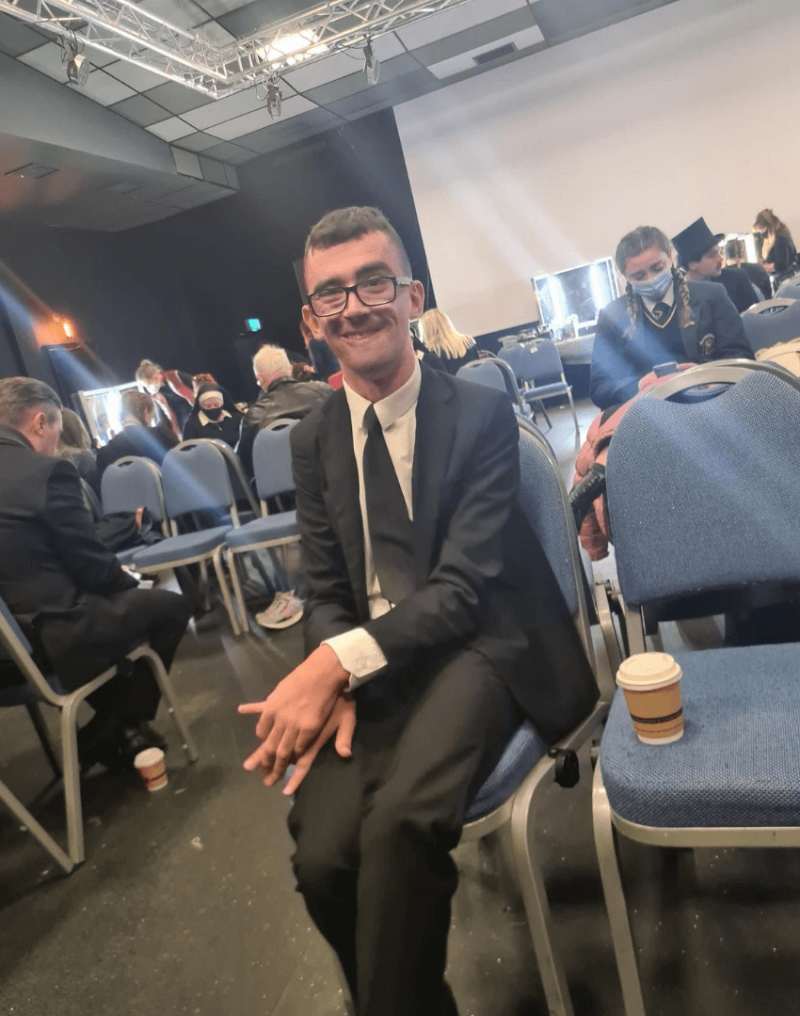 Eamonn Doherty The craic as an extra on Derry Girls We Got This