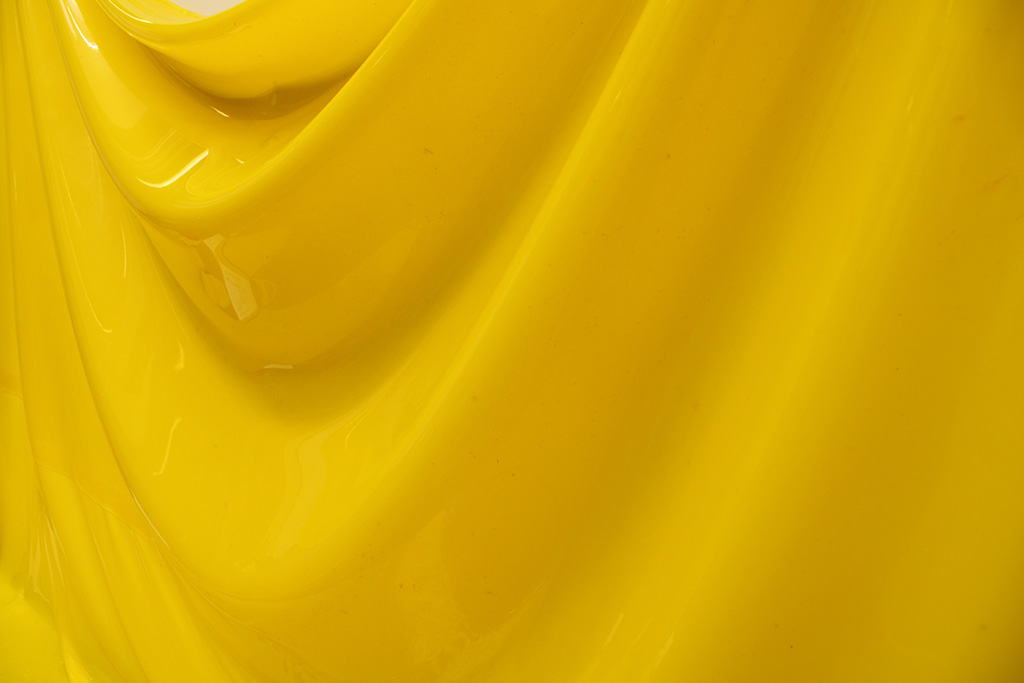 A photograph of a part of a Yellow painting