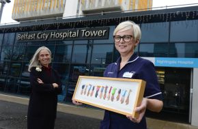 Ulster University students show their support for COVID-19 healthcare workers with handmade medals