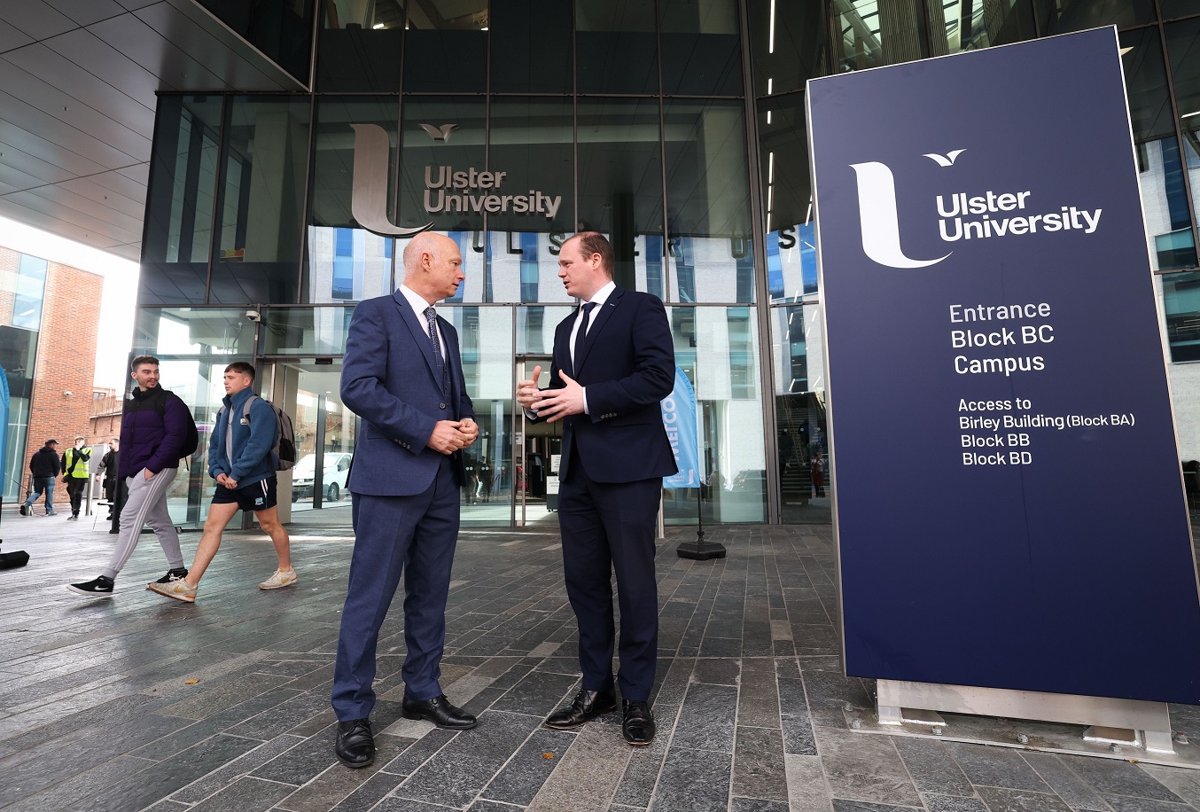 Lyons visits completed Ulster University campus Ulster University