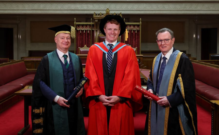 Queen’s and Ulster University honour US Special Envoy Joe Kennedy III at first-of-its-kind joint honorary degree ceremony  image