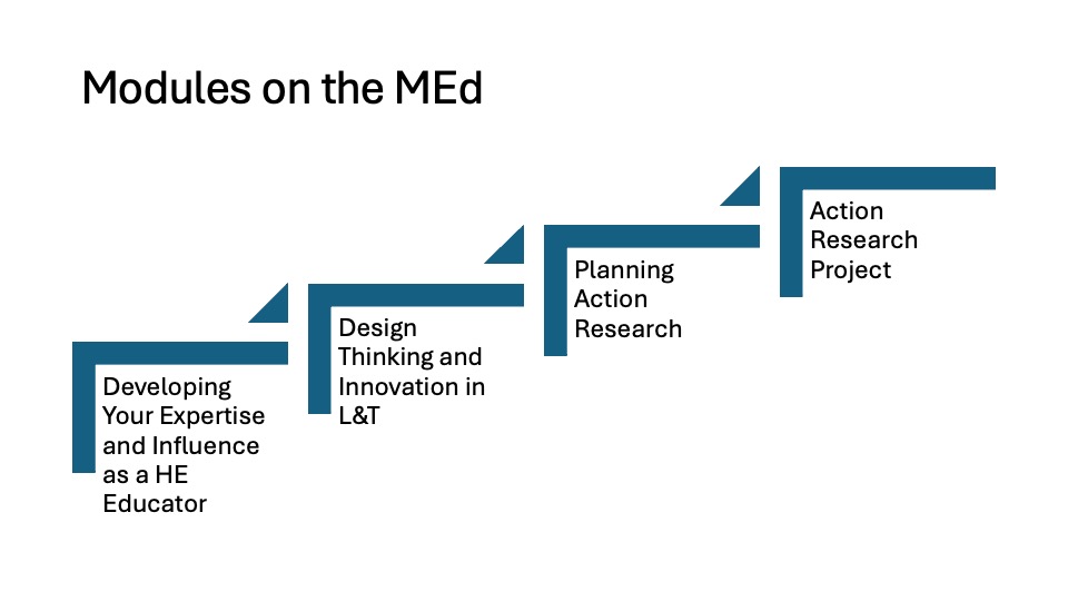 Modules studied in the MEd