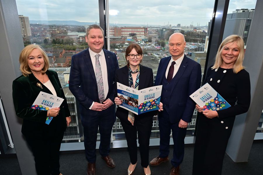 Economy Minister visits Ulster University to launch Economic Policy Centre research on skills of the future image