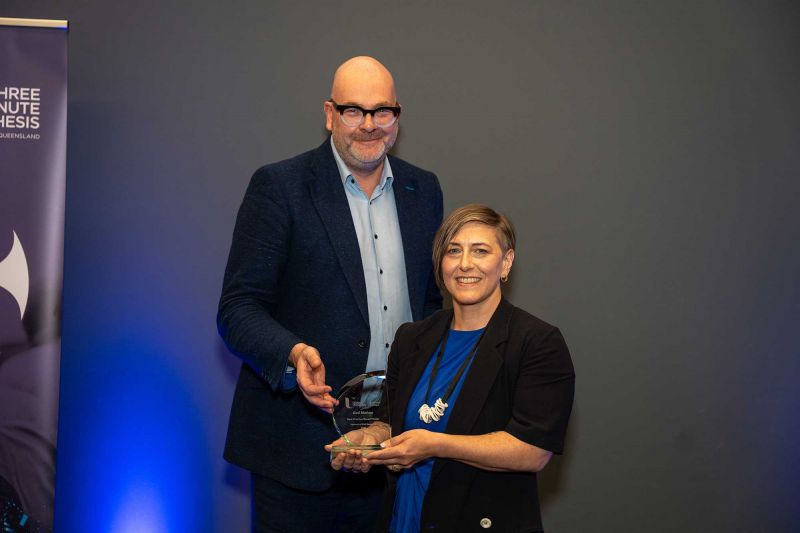Gail Mahon, Belfast School of Art, pictured with Tim Brundle