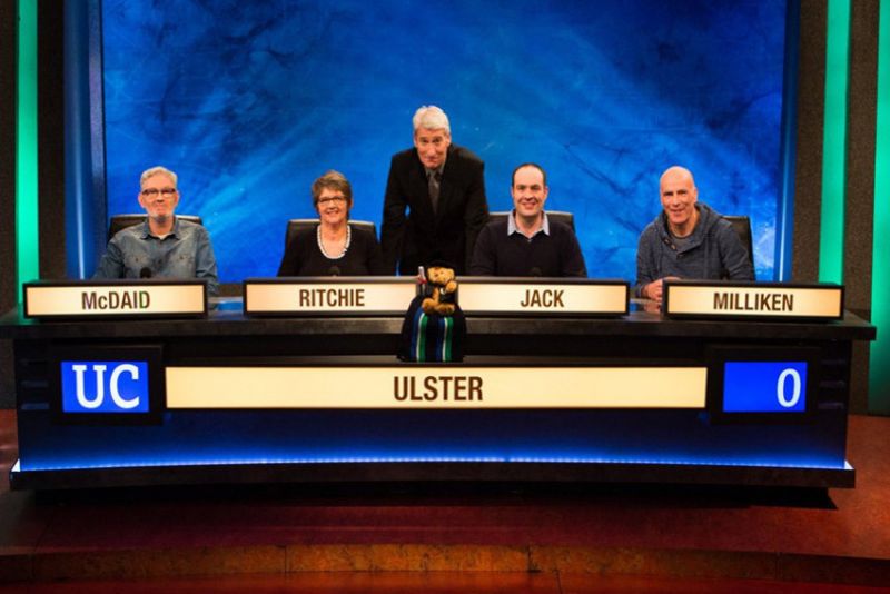 Ulster University Challenge Team in conversation with Professor Paul Moore image