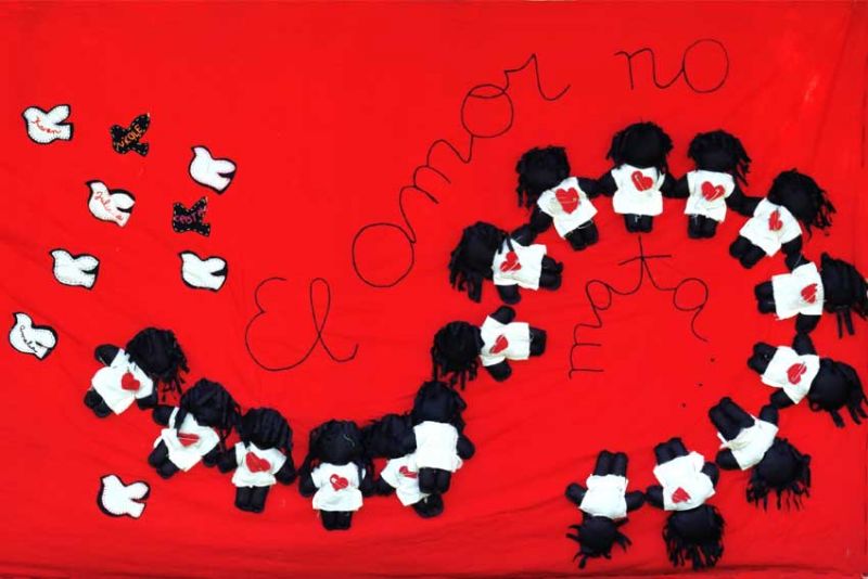Textile art, peace building and human rights in Latin America