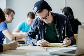 Students studying at Ulster University
