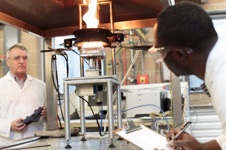 Material characterisation at FireSert image