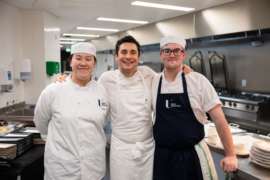 Award-winning Co Down chef & Great British Menu star Chris McClurg inspires Ulster University students  image