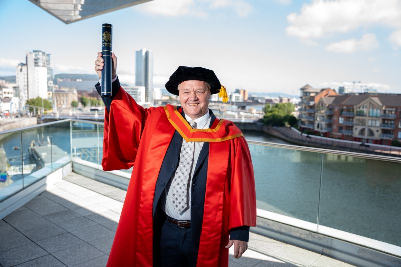 Class of 2025: Ulster University honours David Clements for outstanding services image