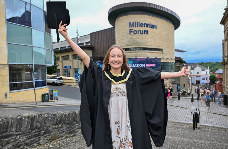 Class of 2025: Real life 'Derry Girl' becomes 'Derry Doctor' as mum and sister also graduate from Ulster University image
