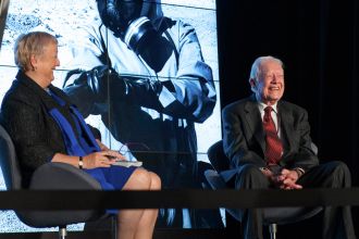Monica and Jimmy Carter