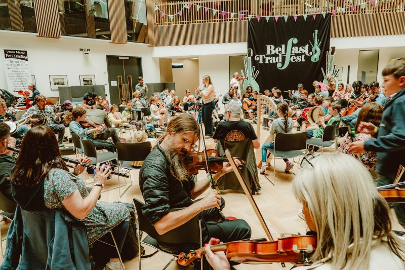 Campus welcomes thousands of musicians as Belfast TradFest begins image