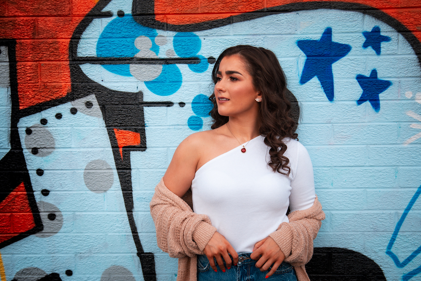 Magee gets behind Brooke Scullion as she prepares for the Knockouts on The Voice UK
