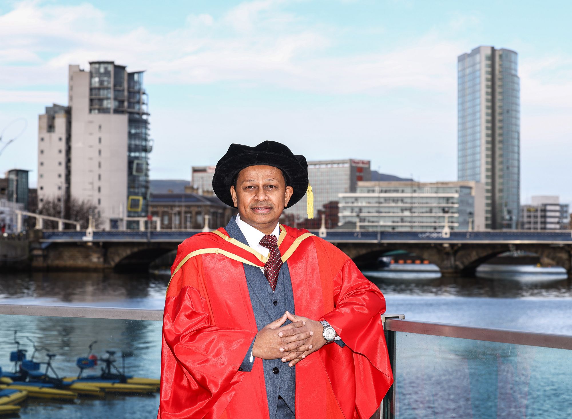 Class of 2024: Dr Towfeeq Fairooz successfully graduates as a Doctor of Engineering from Ulster University Belfast  image