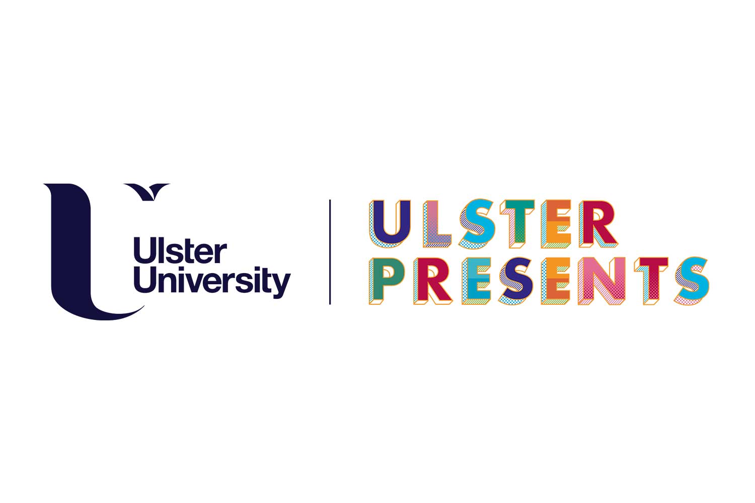 Ulster University and Ulster Presents logos combined