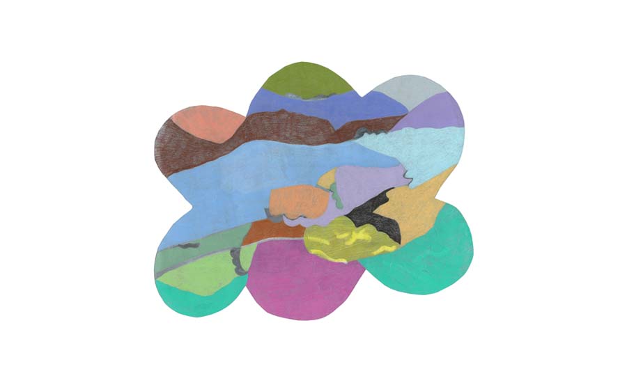 A Colorful cloud drawing