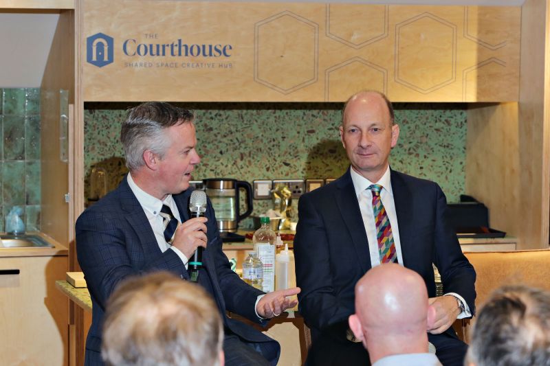 Professor Malachy O\'Neil with BBC Presenter Stephen Watson