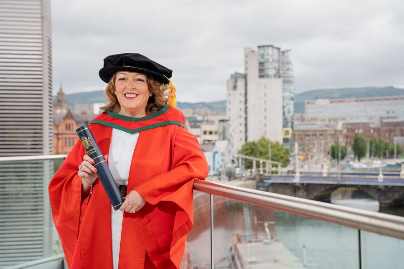 Ulster University honours alumna Tina McKenzie MBE  image