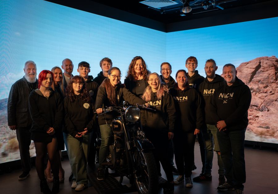 Acclaimed Actress and Ulster University Honorary Graduate, Dr Geraldine Hughes visits Ulster University Belfast for creative industry workshop with local community groups image