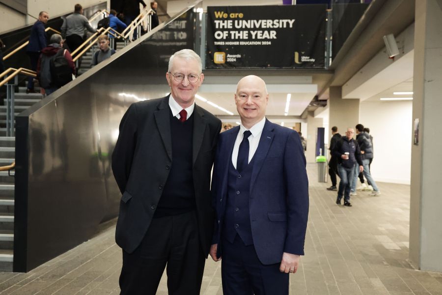Secretary of State for Northern Ireland Hilary Benn MP visits Ulster University, met with students and toured the state-of-the-art teaching and research facilities  image