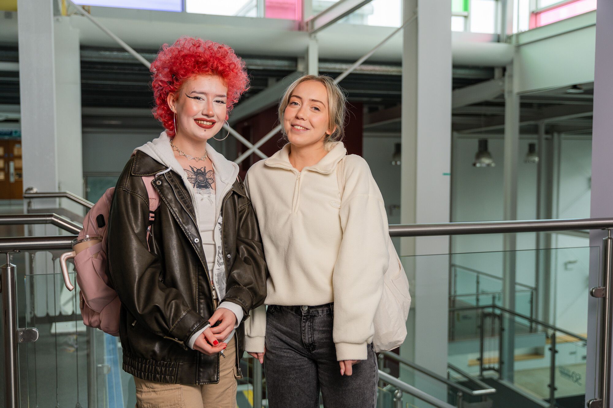 Two female students at Ulster Unviersity Coleraine