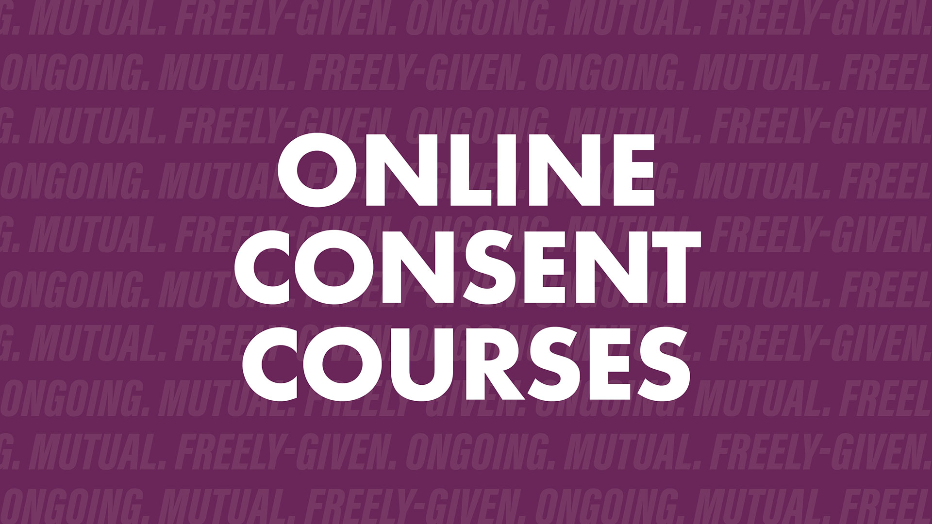 Online Consent Courses