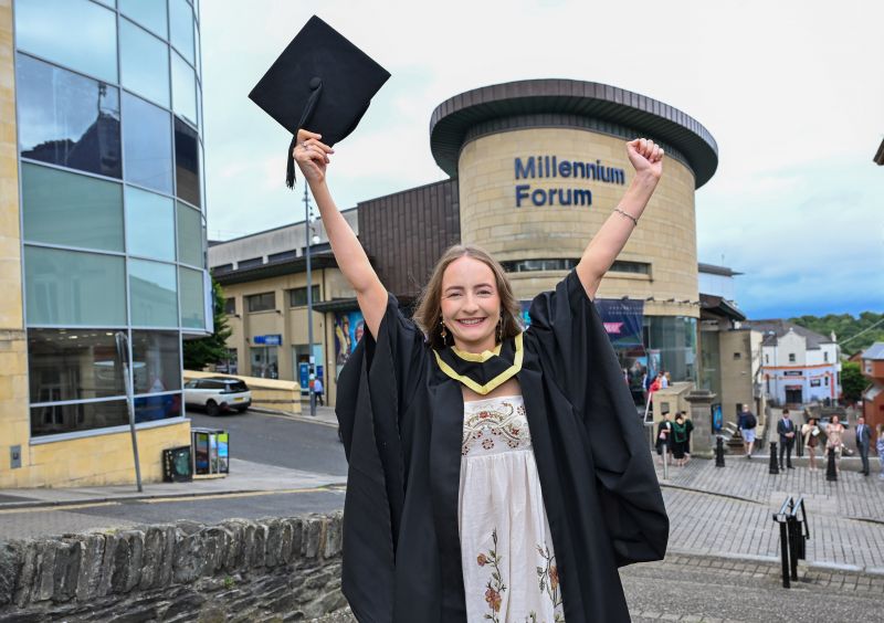 Class of 2025: Real life 'Derry Girl' becomes 'Derry Doctor' as mum and sister also graduate from Ulster University image