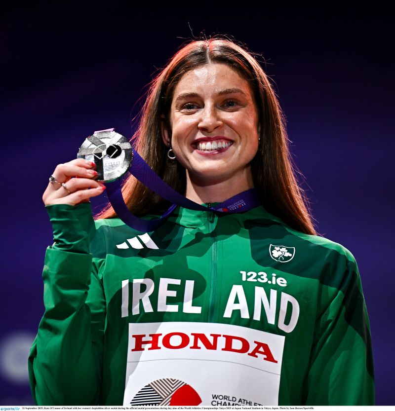 Kate O'Connor wins silver in Tokyo at World Athletics Championships image