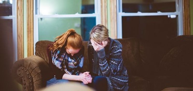 emotional mum and daughter