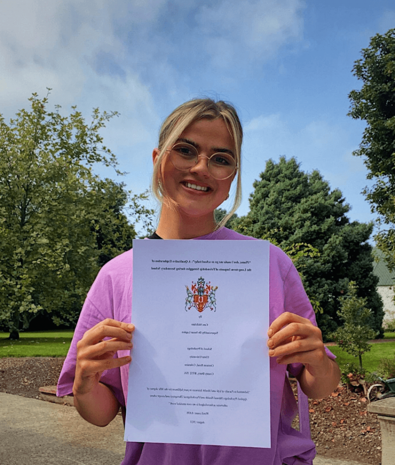 Cara McErlain, UU Graduate