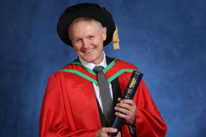 Ireland rugby coach receives honorary degree from Ulster University