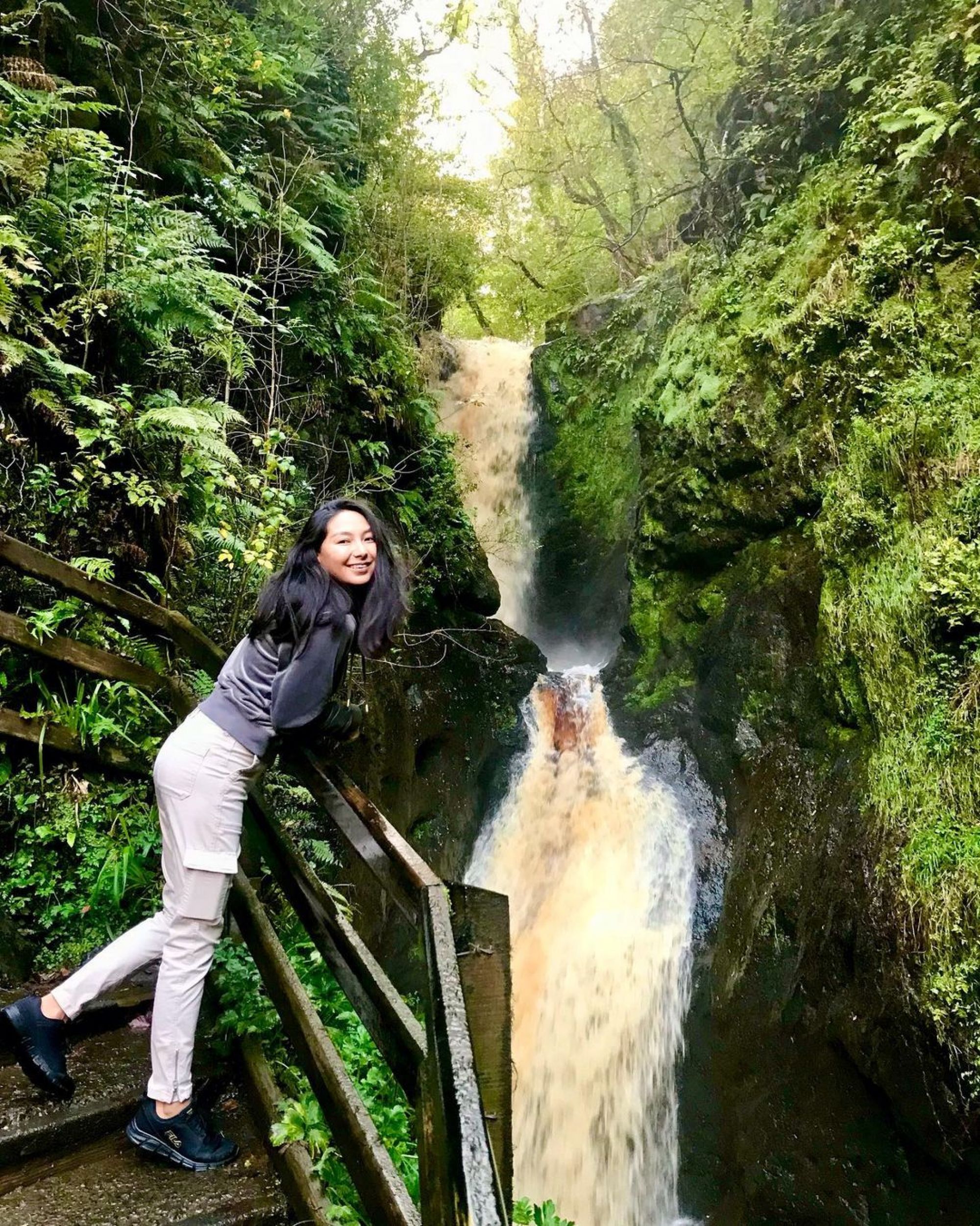 Yerke at a Waterfall