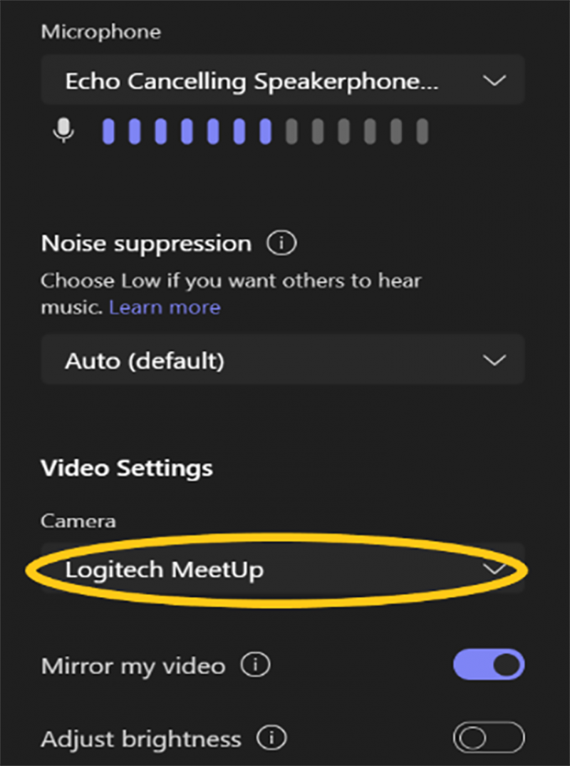 Screenshot image of Video Settings