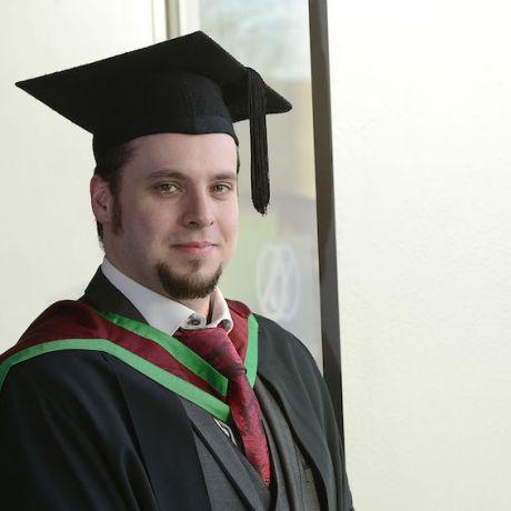Father of two graduates with newfound sense of direction