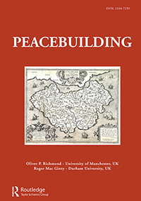 Cover of Peacebuilding published by Routledge