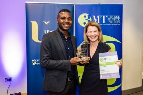 Oluwashina Akinsanmi named winner of Ulster University's 3MT® Final