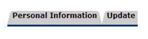 Banner Personal Information tab