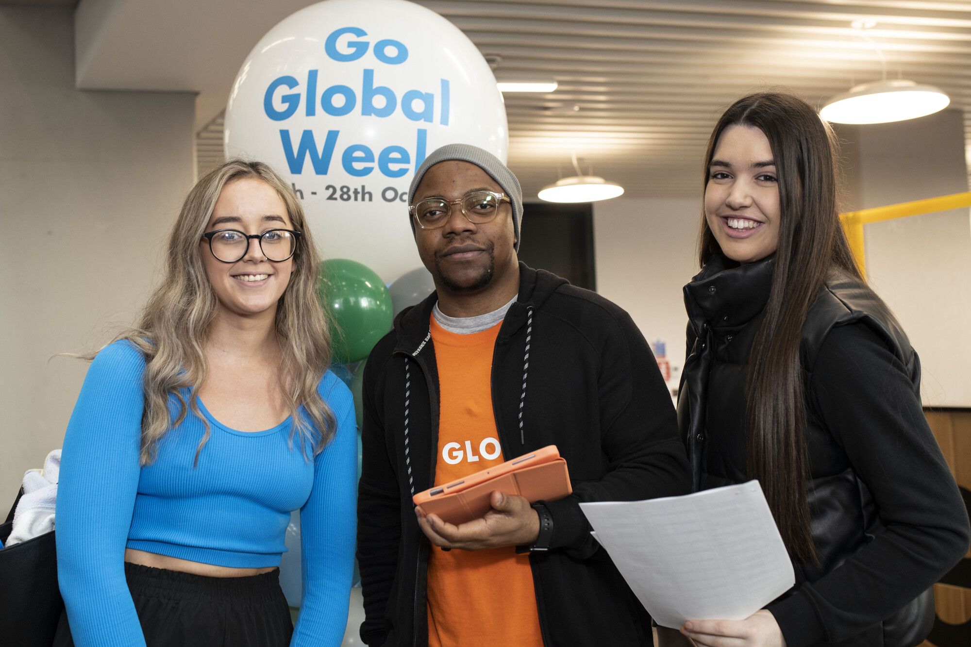 Students at Go Global Information Stand